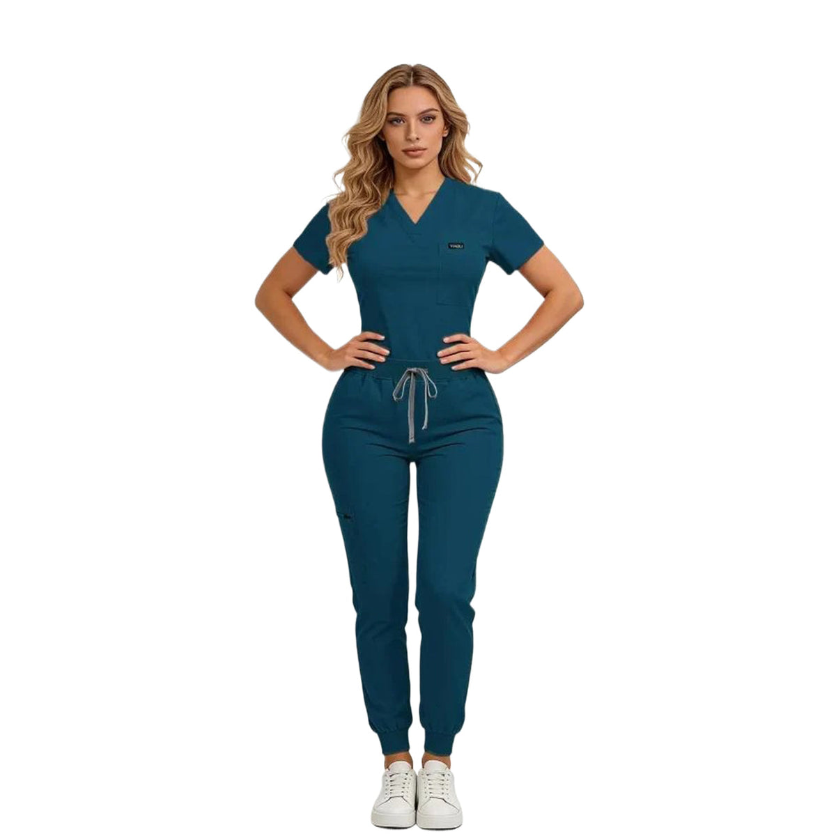 [Last Day Promotion]Women's Daily Wear Two-Piece Outfit, Anti-Pilling Lightweight Breathable Multi-Pocket Top & Side Pocket Jogger Pants