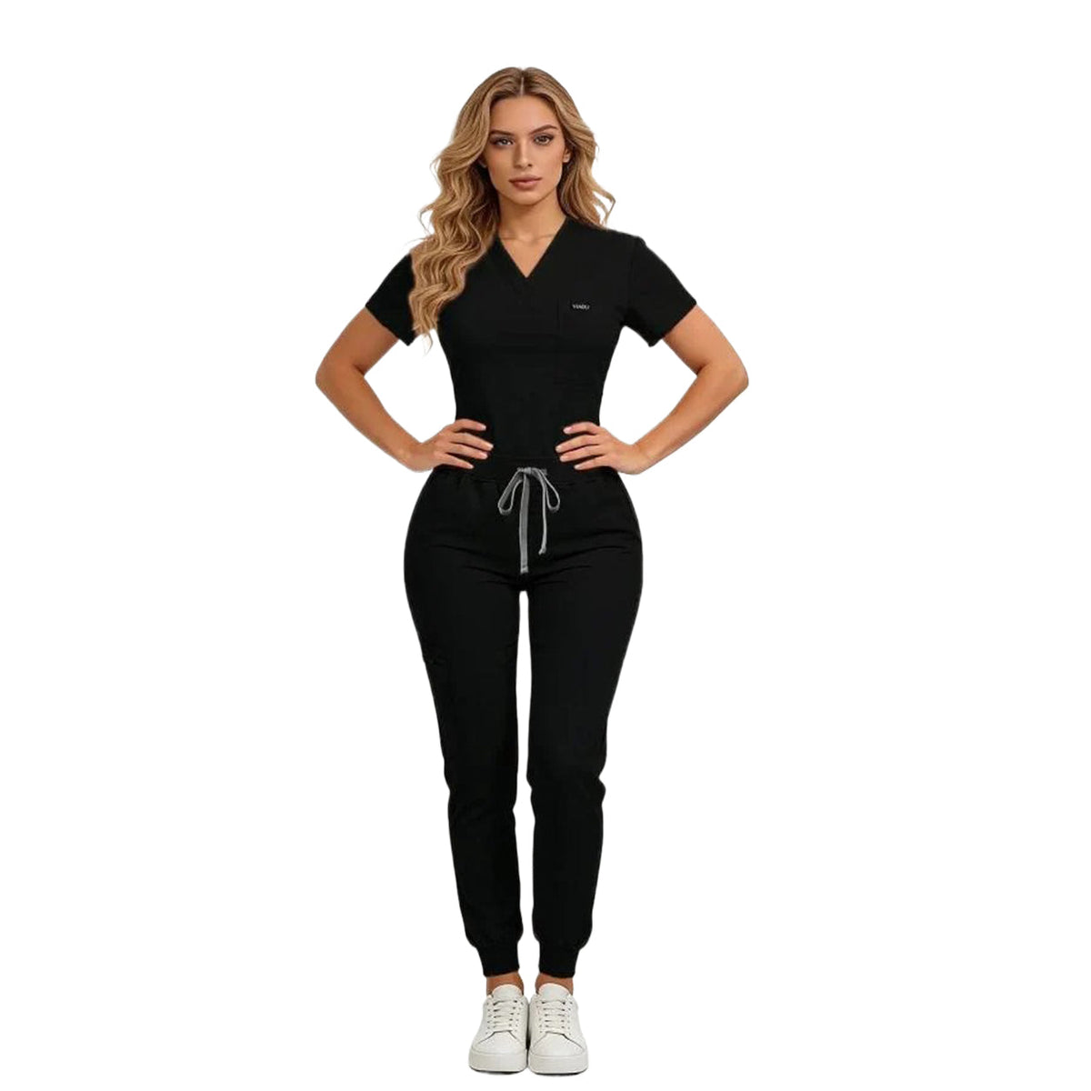 [Last Day Promotion]Women's Daily Wear Two-Piece Outfit, Anti-Pilling Lightweight Breathable Multi-Pocket Top & Side Pocket Jogger Pants
