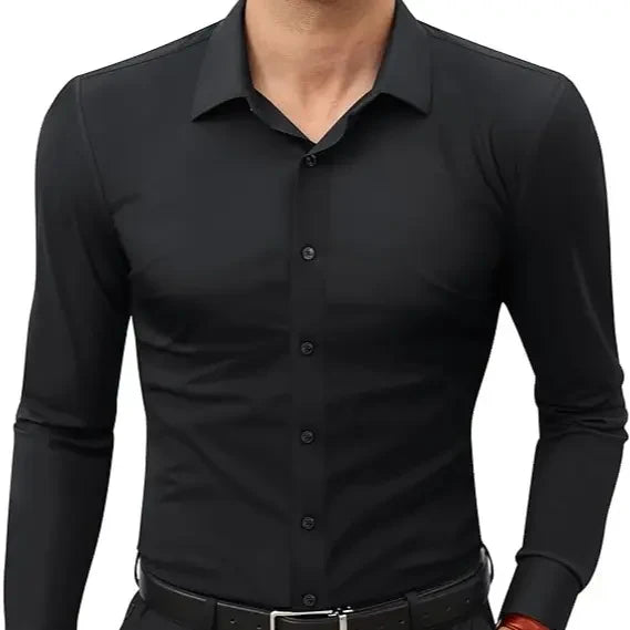 16-Way Stretch Slim Fit   Long Sleeve Button Down   Business Casual Shirts   Wrinkle Free Traveler   Shirts
